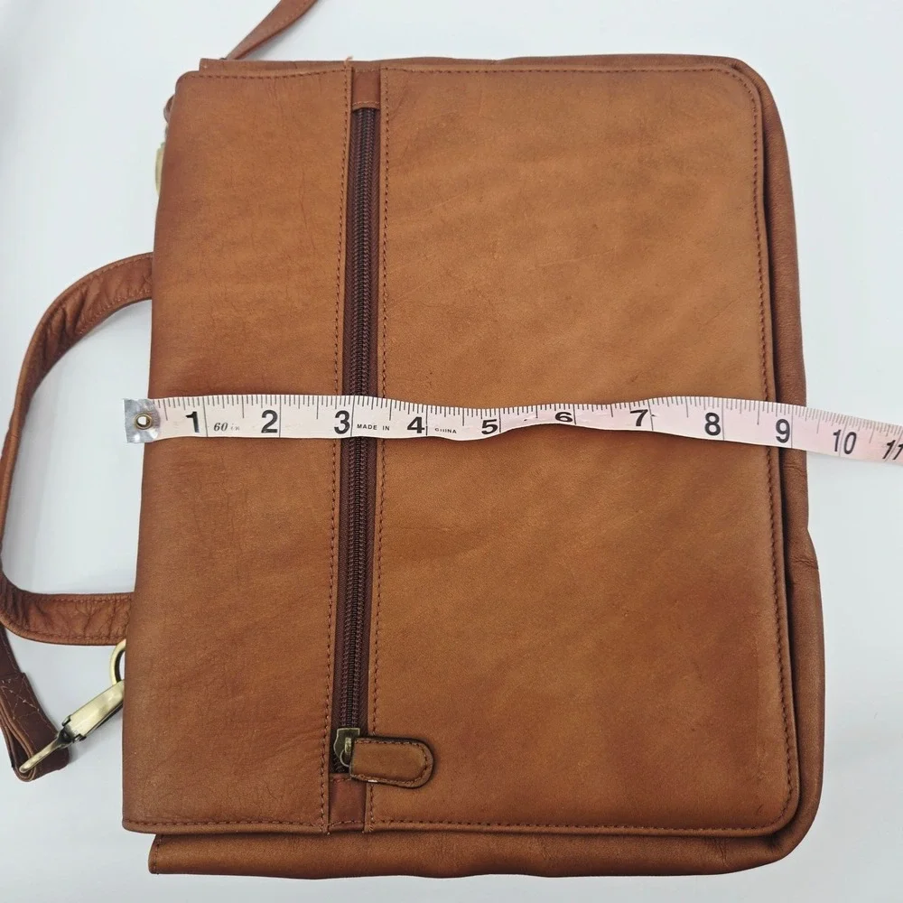 Boulder Ridge‎ Full Grain Leather Messenger Bag Vintage 90s Gorpcore Unisex